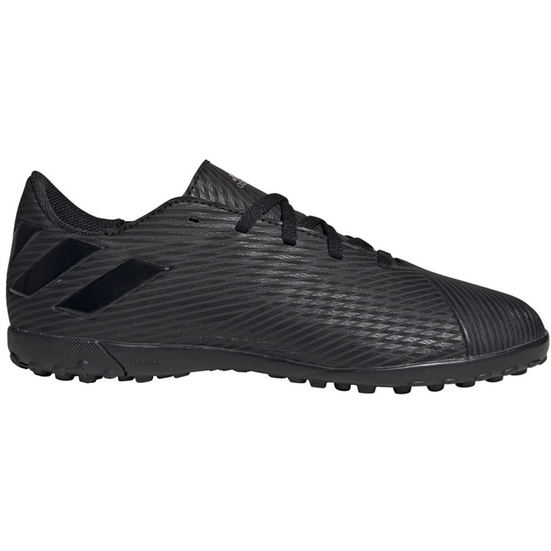 Cizmele de fotbal adidas Nemeziz 19.4 Tf Jr EG3313 negru negru Cizmele de fotbal adidas Nemeziz 19.4 Tf Jr EG3313 negru negru