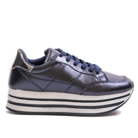 Pantofi sport la modă pentru femei bleu bleumarin 230-2 Pantofi sport la modă pentru femei bleu bleumarin 230-2