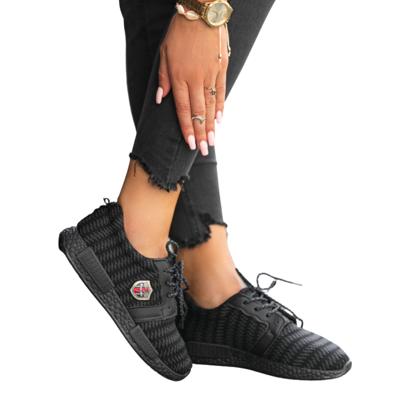 Încălțăminte sportă ușoară PH-16 neagră negru