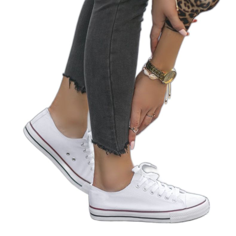 Adidași clasici albi pentru femei TH68-1