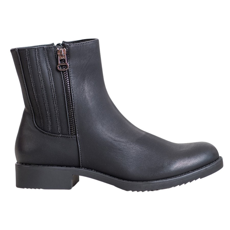 J. Star Cizme înalte cu piele ecologică negru J. Star Cizme înalte cu piele ecologică negru