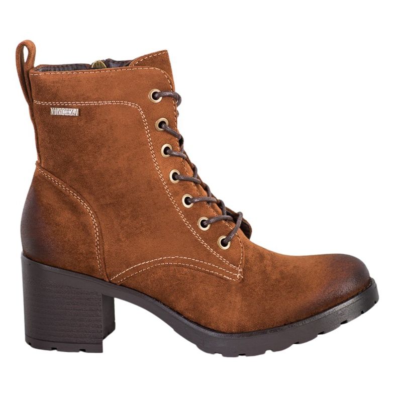 Cizme din piele de căprioară VINCEZA maro