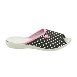 Pantofi de damă Befado pu 254D108 alb negru roz