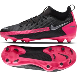 Pantofi de fotbal Nike Phantom Gt Academy Df FG / MG Jr CW6694-006 negru multicolor