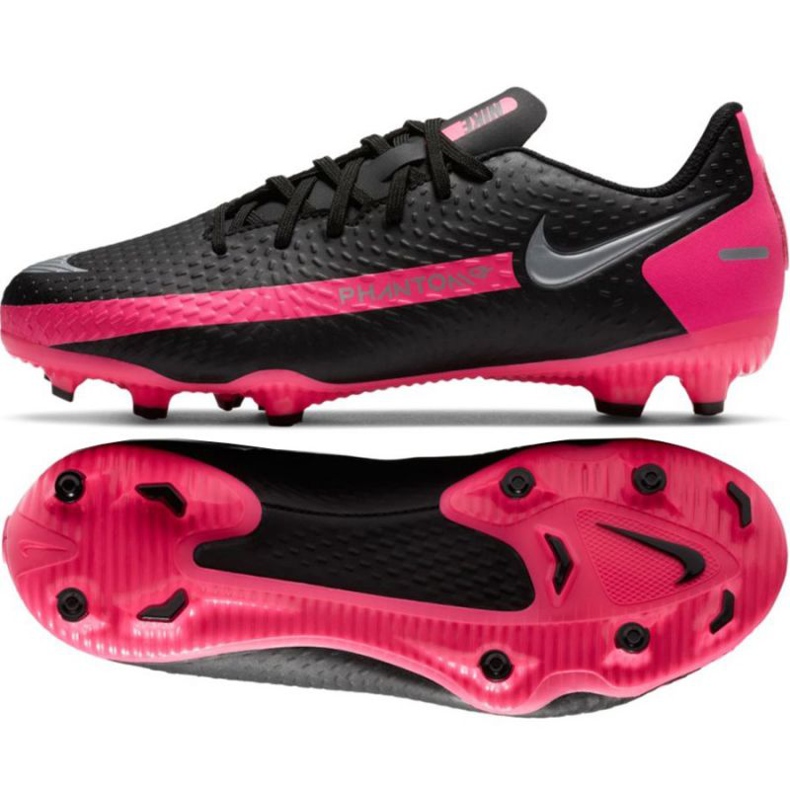 Pantofi de fotbal Nike Jr Phantom Gt Academy FG / MG Jr CK8476-006 negru negru