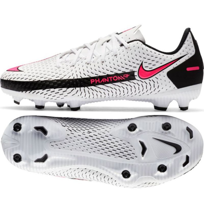 Pantofi de fotbal Nike Phantom Gt Academy FG / MG Jr CK8476-160 multicolor alb