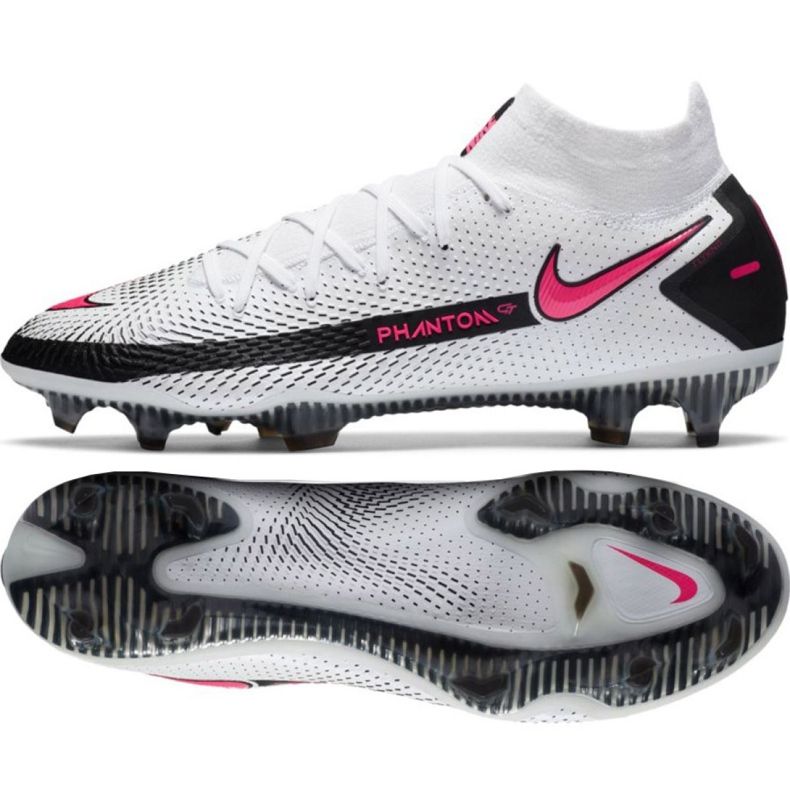 Ghete de fotbal Nike Phantom Gt Elite Df Fg M CW6589-160 multicolor alb