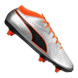 Ghete de fotbal Puma One 4 Syn Sg M 104747-01 multicolor argint
