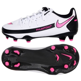 Pantofi de fotbal Nike Phantom Gt Club FG / MG Jr DC9466-160 alb multicolor
