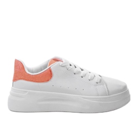 Adidași albi strălucitori LLQ204-3 portocaliu Adidași albi strălucitori LLQ204-3 portocaliu