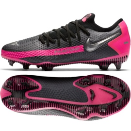 Pantofi de fotbal Nike Phantom Gt Elite Fg Jr CK8473-006 negru Pantofi de fotbal Nike Phantom Gt Elite Fg Jr CK8473-006 negru