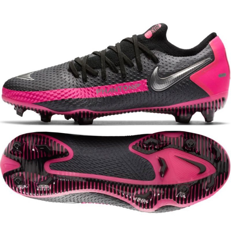 Pantofi de fotbal Nike Phantom Gt Fg Jr CK8473-006 negru negru