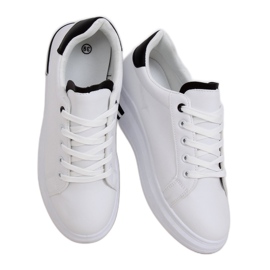 Adidași de damă albi LG20 ALB / NEGRU