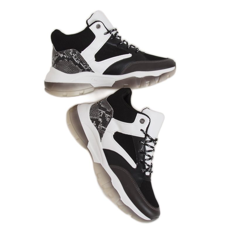 Negru 2000-C06 Adidași negri de sus Negru 2000-C06 Adidași negri de sus