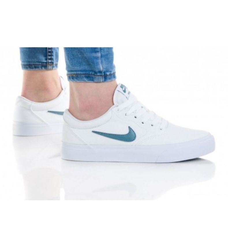 Nike Sb Charge Cnvs (GS) Jr CQ0260-100 alb roz