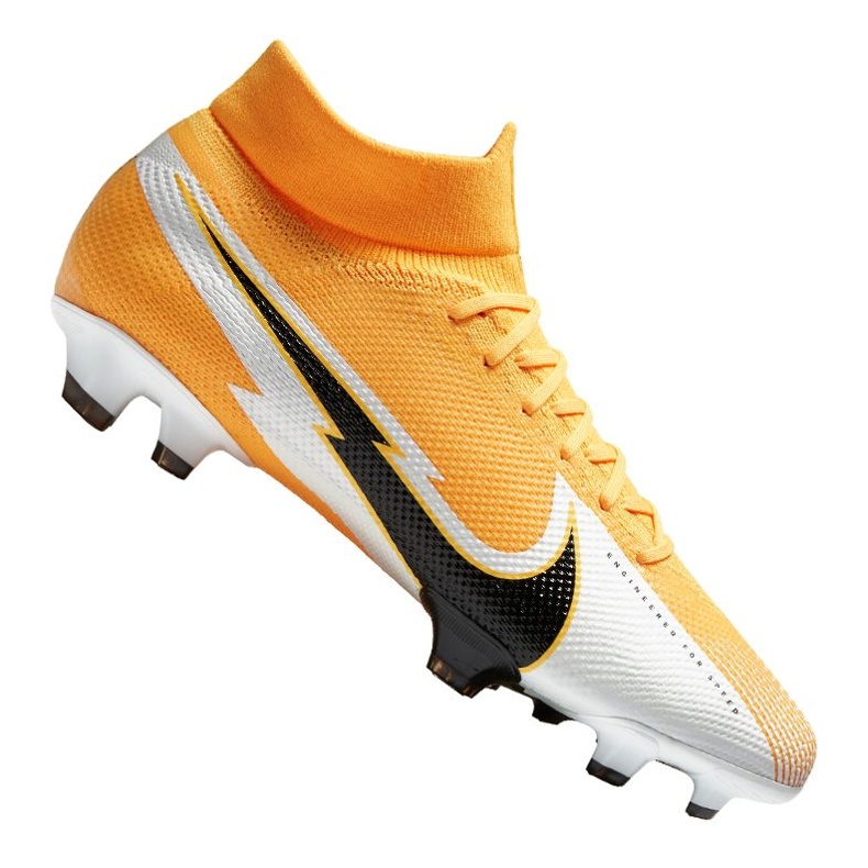 Ghete de fotbal Nike Superfly 7 Pro Fg M AT5382-801 multicolor portocale si rosii