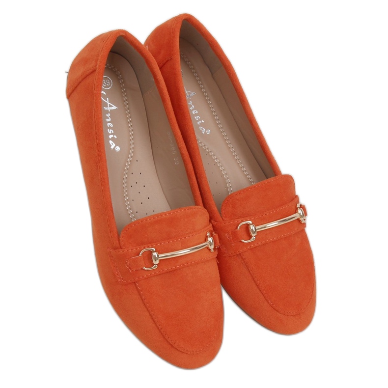 Mocasini dama portocalii 88-385 Orange portocale