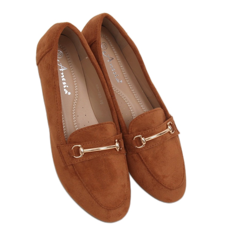 Mocasini dama camel 88-385 Camel maro