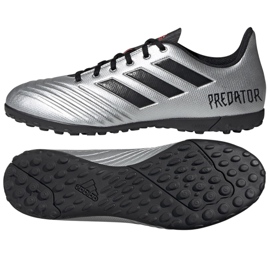 Ghete de fotbal Adidas Predator 19.4 Tf M F35634 argint