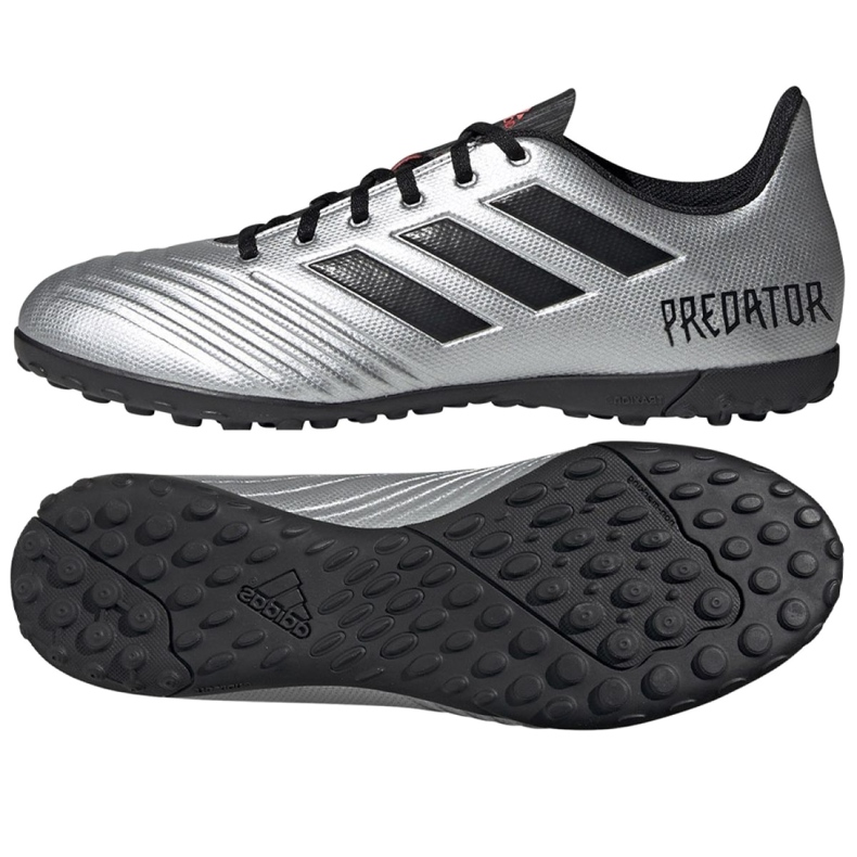 Ghete de fotbal Adidas Predator 19.4 Tf M F35634 argint