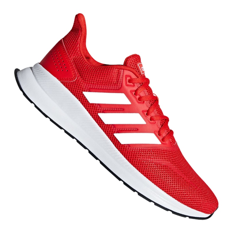 Pantofi de antrenament Adidas Runfalcon M F36202 alb roșu