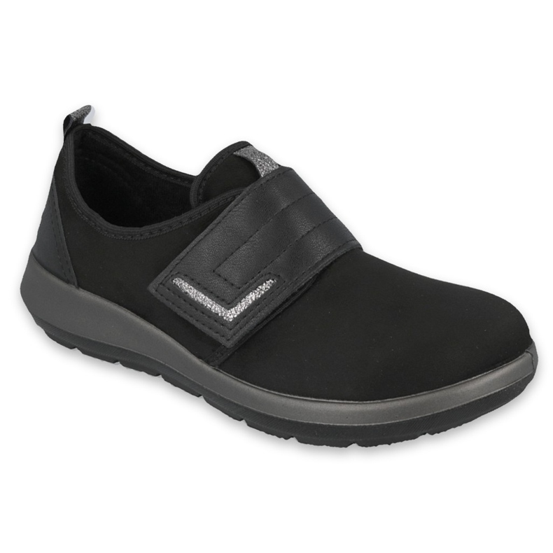 BEFADO pentru femei pantofi Velcro 156d002 negru
