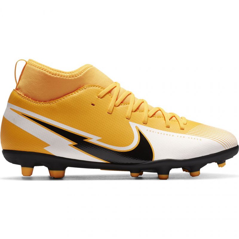 Pantofi de fotbal Nike Mercurial Superfly 7 Club FG / MG Jr AT8150 801 galben galbeni Pantofi de fotbal Nike Mercurial Superfly 7 Club FG / MG Jr AT8150 801 galben galbeni