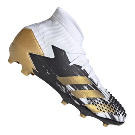 Ghete de fotbal Adidas Predator 20.1 Fg Jr FW9208 negru, alb, negru, auriu alb Ghete de fotbal Adidas Predator 20.1 Fg Jr FW9208 negru, alb, negru, auriu alb