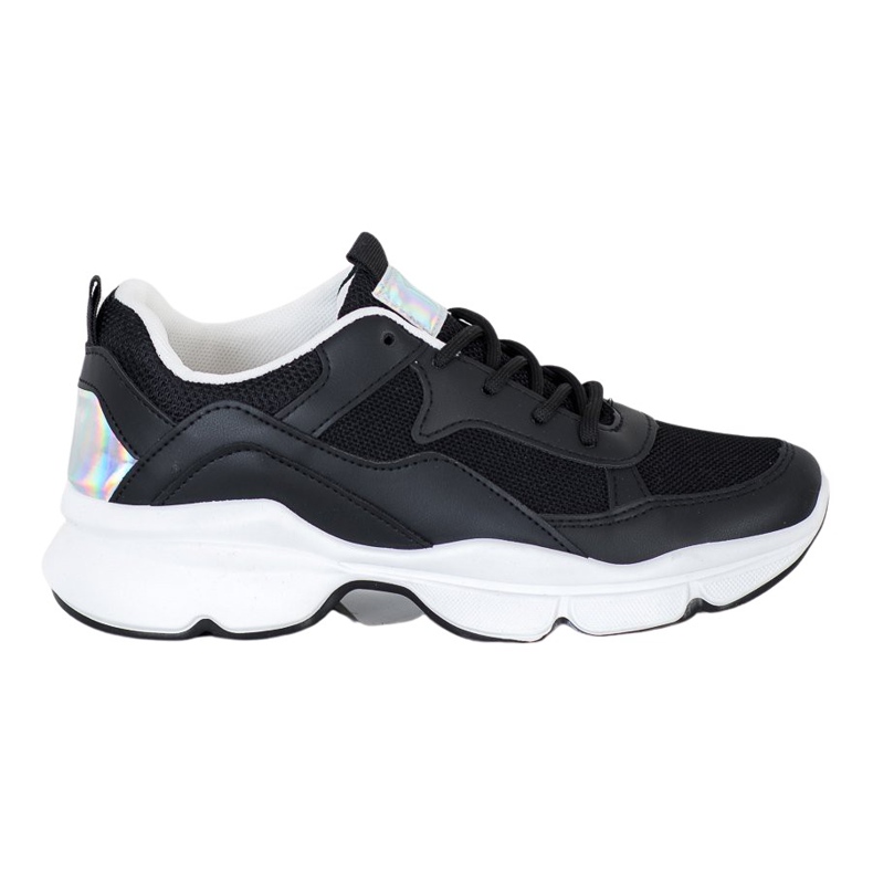 SHELOVET Adidași negri confortabili negru