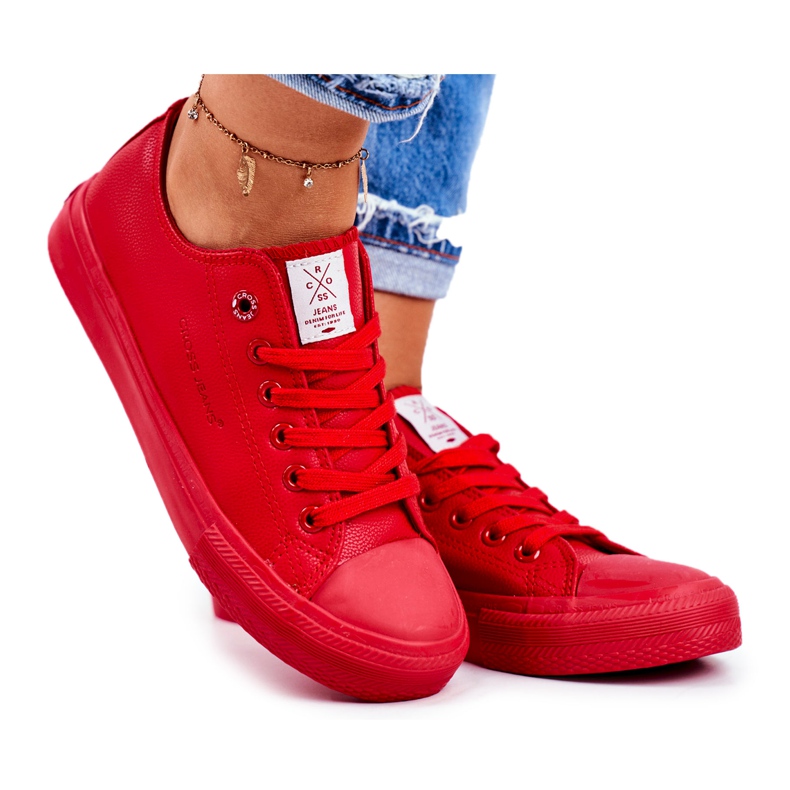 Adidași pentru femei Cross Jeans Roșu DD2R4032