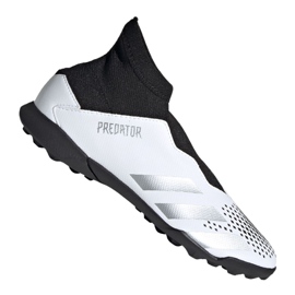 Ghete de fotbal Adidas Predator 20.3 Ll Tf Jr FW9211 negru, alb, negru, gri / argintiu alb