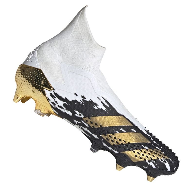 Ghete de fotbal Adidas Predator 20+ Sg M FW9176 gri / argintiu, alb, negru, auriu alb
