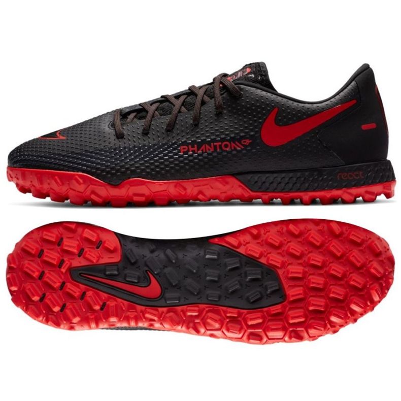 Pantof de fotbal Nike React Phantom Gt Pro Tf M CK8468-060 multicolor negru
