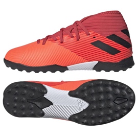 Ghete de fotbal Adidas Nemeziz 19.3 Tf Jr EH0499 multicolor portocale