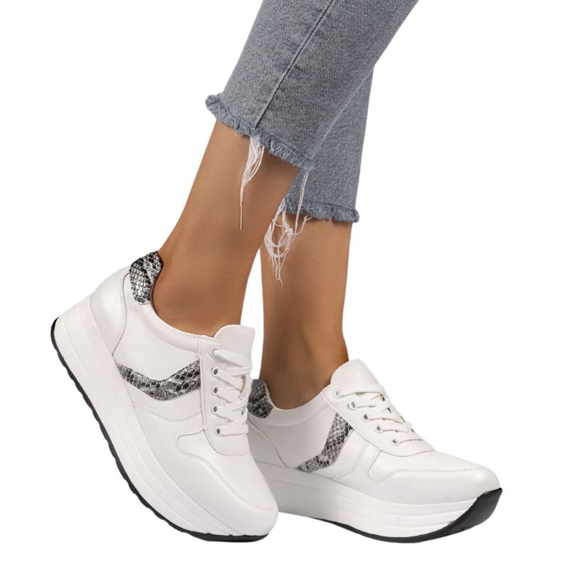 Pantofi sport albi, adidași BK-20