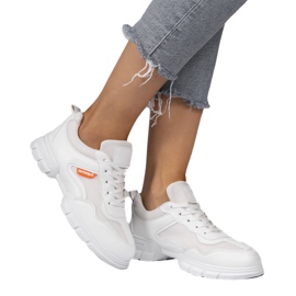 Pantofi sport de modă albi C051