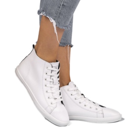 Adidași de damă clasici albi 9858