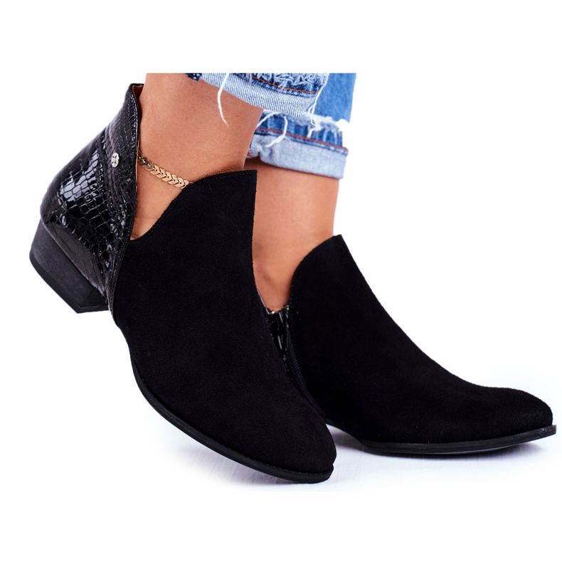 Cizme de damă Piele Maciejka Piele Negru Șarpe 04091-72 Cizme de damă Piele Maciejka Piele Negru Șarpe 04091-72