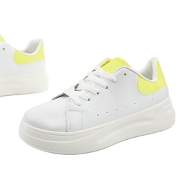 Adidași albi strălucitori LLQ204-10 galben Adidași albi strălucitori LLQ204-10 galben