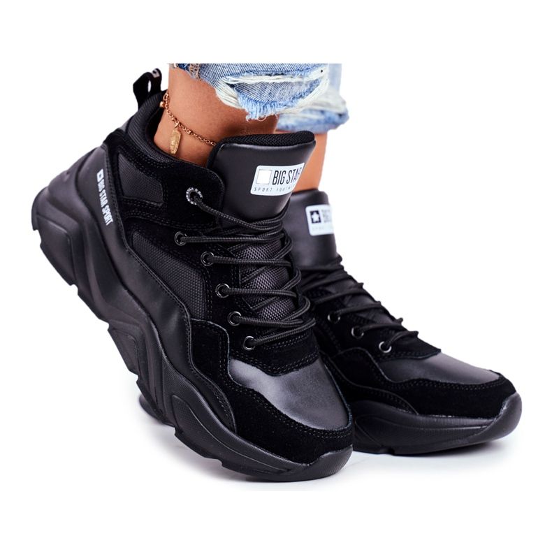 Pantofi sport pentru femei Big Star Black GG274644 negru