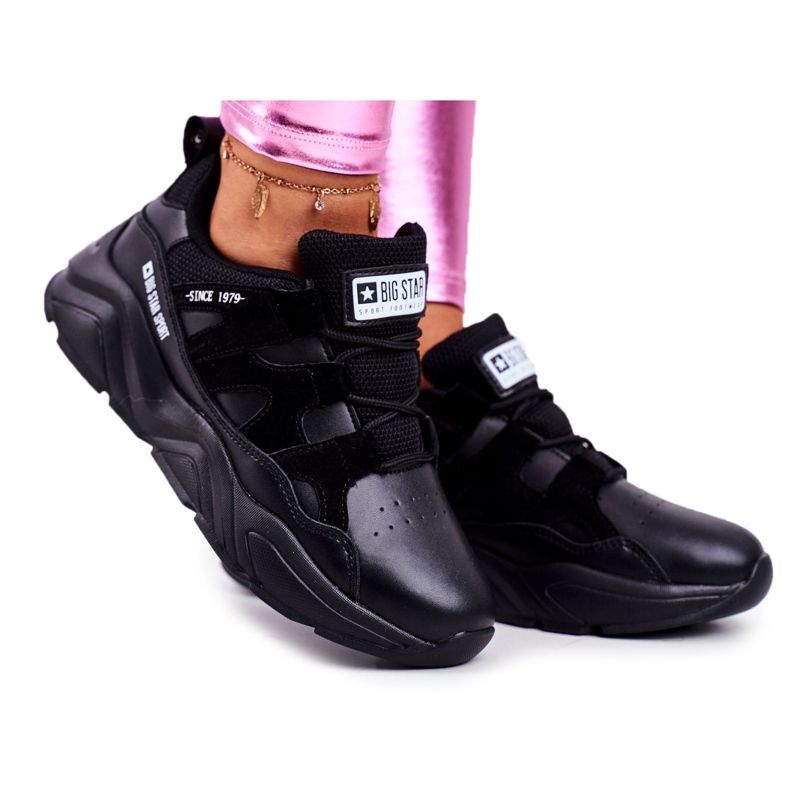 Pantofi sport pentru femei Big Star Black GG274636 negru