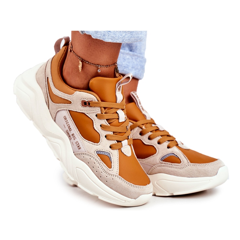 Adidași pentru femei Big Star Beige GG274653 bej