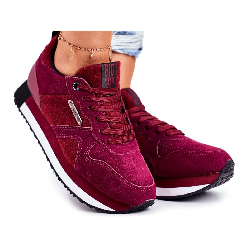 Sporturi pentru tineri Big Star Bordeaux GG274462 roșu