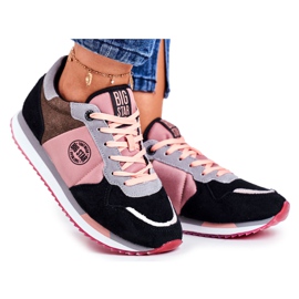 Încălțăminte sport pentru femei Adidași Big Star GG274458 negru roz Încălțăminte sport pentru femei Adidași Big Star GG274458 negru roz