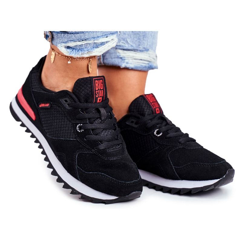 Încălțăminte sport pentru femei Adidași Big Star Black GG274524 negru