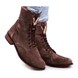 Cizme pentru femei Nicole din piele Nubuck Cappuccino 2593 maro Cizme pentru femei Nicole din piele Nubuck Cappuccino 2593 maro