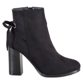 Goodin Cizme cu legătură decorativă negru Goodin Cizme cu legătură decorativă negru