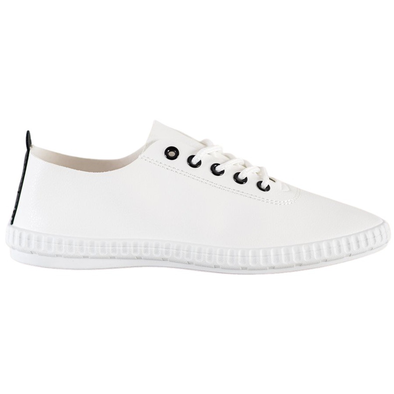 SHELOVET Adidași ușori cu piele ecologică alb