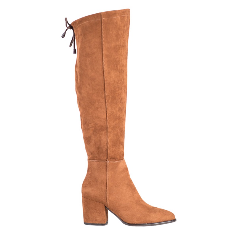 Cizme din piele de căprioară VINCEZA maro