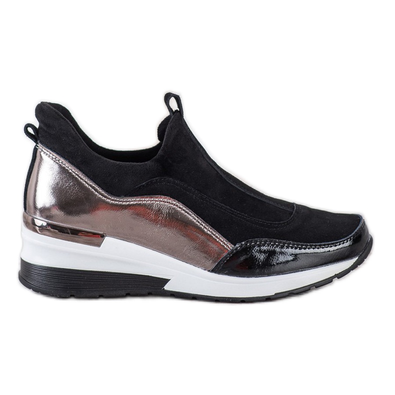 Încălțăminte de piele VINCEZA negru